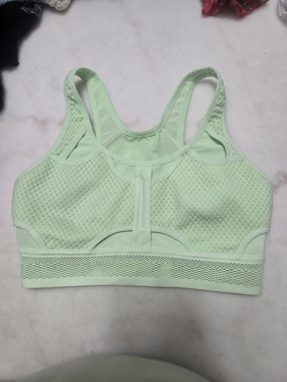 Nike Light Green Mesh Racerback Sports Bra